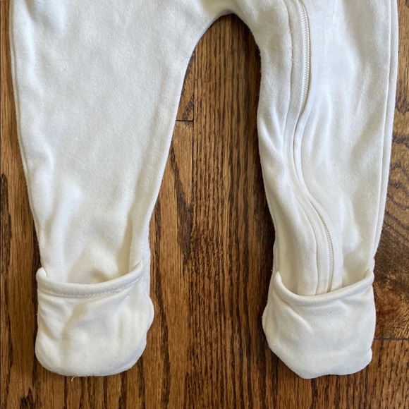 Cream Goumi viscose made from bamboo and organic cotton sleep&play footie, 3-6M - Picture 5 of 16